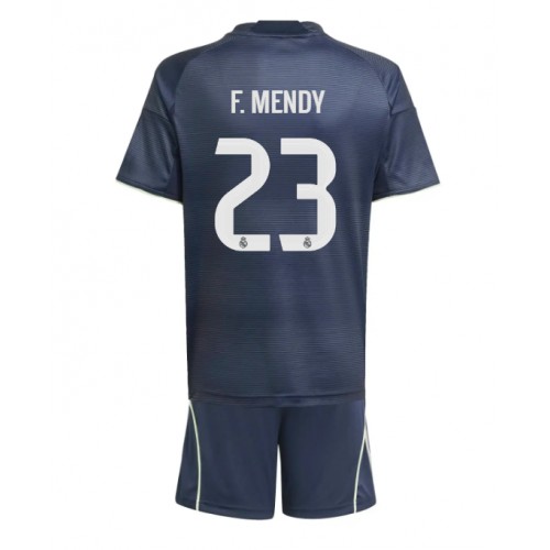 Real Madrid Ferland Mendy #23 Gostujuci Dres za djecu 2025-26 Kratak Rukav (+ Kratke hlače)